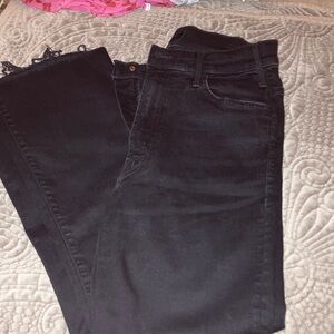 MOTHER Black High-Rise Women's Jeans